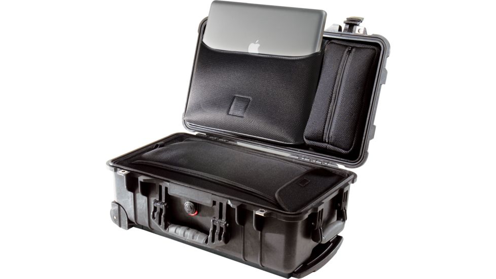 Pelican 1510LOC Carry On Protector Case with Laptop Sleeve and Accessories Case, Black