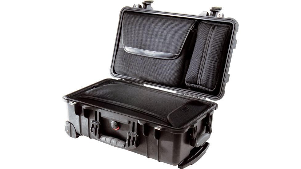 Pelican 1510LOC Carry On Protector Case with Laptop Sleeve and Accessories Case, Black