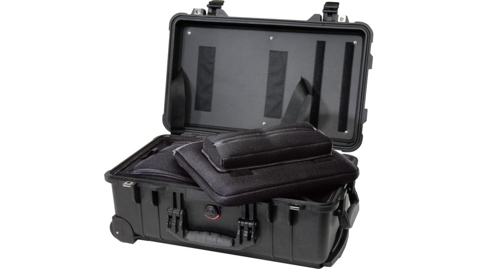 Pelican 1510LOC Carry On Protector Case with Laptop Sleeve and Accessories Case, Black