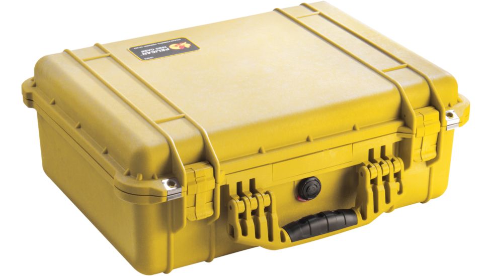 Pelican 1520 Protector 19x15x7in Watertight Carrying Case, Yellow, No Foam