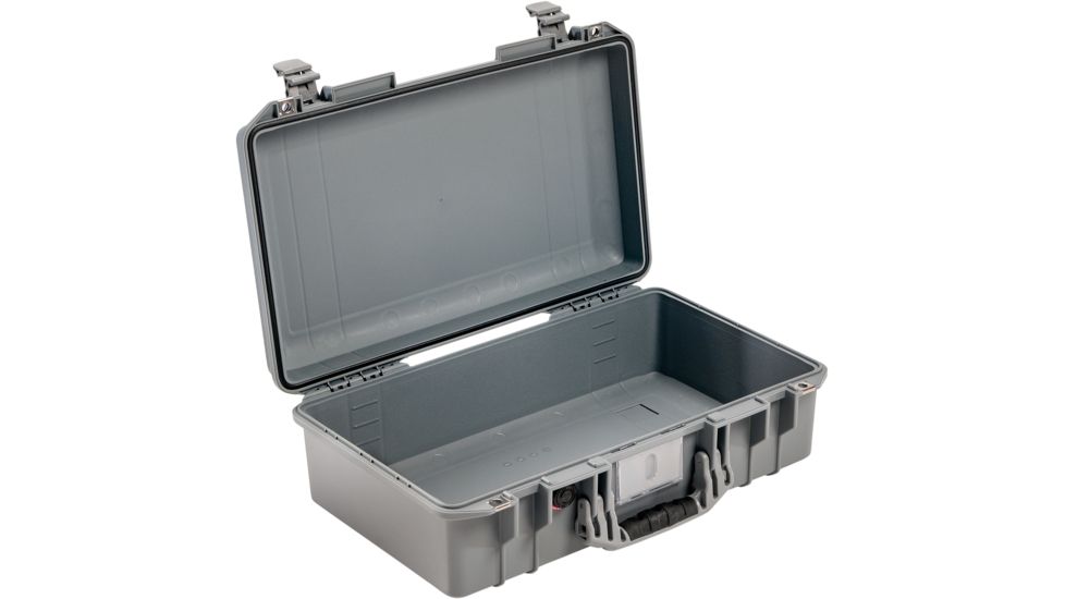 Pelican 1525 Air Protector Case, no Foam, Silver, 015250-0010-180