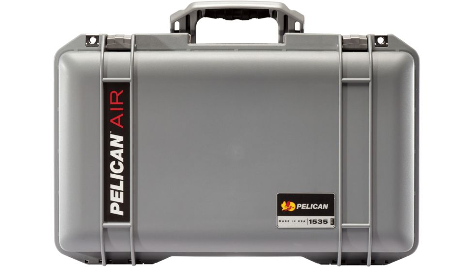 Pelican 1535 Air Protector Case, no Foam, Silver, 015350-0011-180
