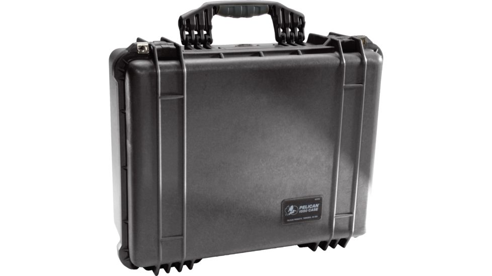 Pelican Protector Case, 18.6 x 14.2 x 7.7in, No Liner/With Foam, Black - 1550-100-110