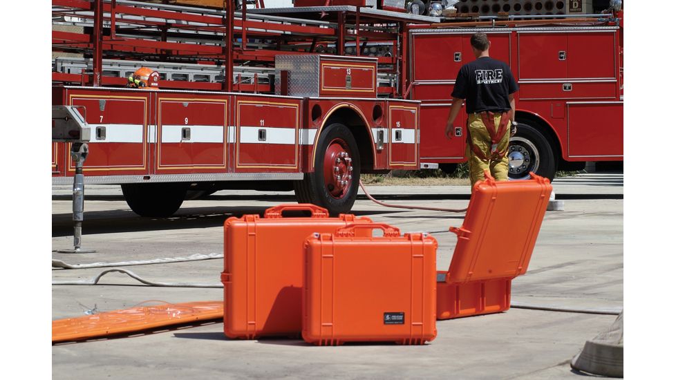 Pelican 1550 EMS Emergency Medical Services Protector Hard Case, Orange w/ Organizer, 1550-005-150