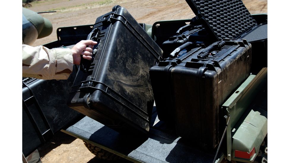 Pelican 1550 Waterproof 20x16x8in Protector Case, Black, No Foam, 1550-001-110