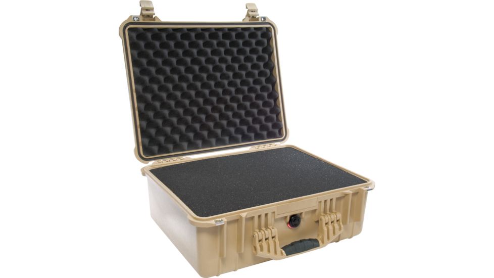 Pelican 1550 Waterproof 20x16x8in Protector Case, Desert Tan w/Foam, 1550-000-190