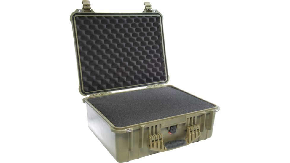 Pelican 1550 Waterproof 20x16x8in Protector Case, OD Green w/Foam