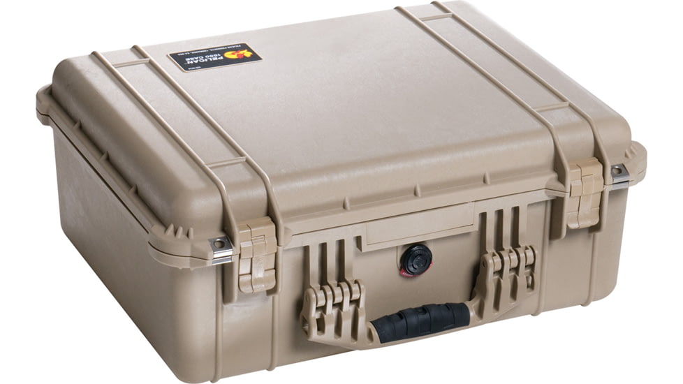 Pelican 1554 Waterproof 20x16x8in Protector Case, Desert Tan w/Padded Dividers