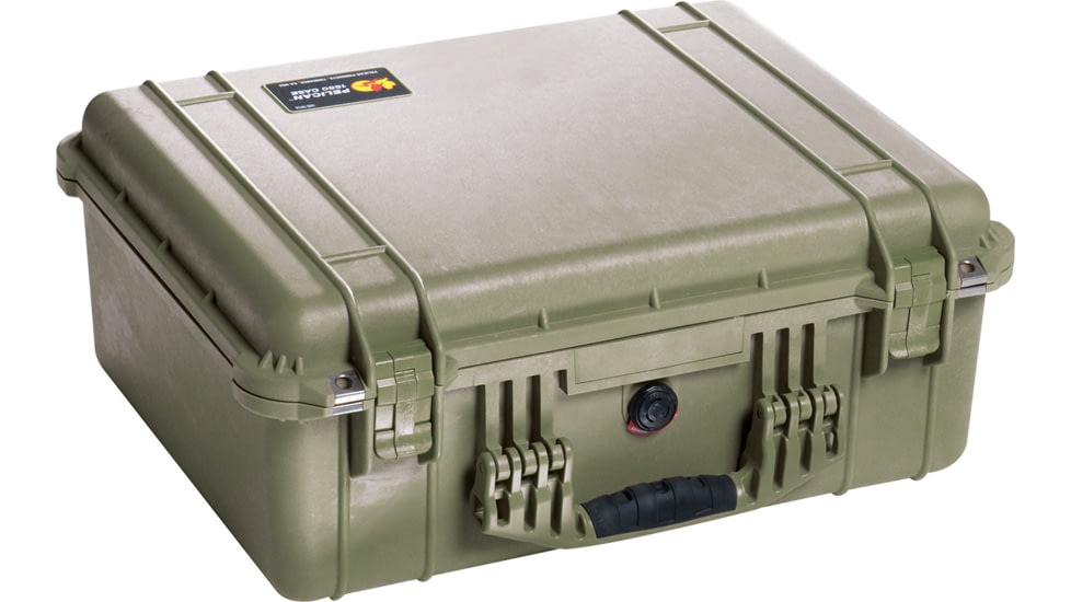 Pelican 1554 Waterproof 20x16x8in Protector Case, OD Green w/Padded Dividers