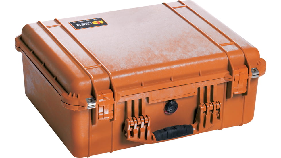 Pelican 1554 Waterproof 20x16x8in Protector Case, Orange w/Padded Dividers