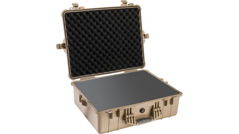 Pelican 1600 Protector Pressurized 24x19x8in Case, Desert Tan w/Foam