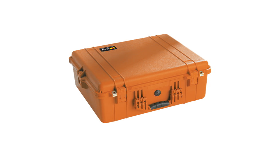 Pelican 1600 Protector Pressurized 24x19x8in Case, Orange, No Foam