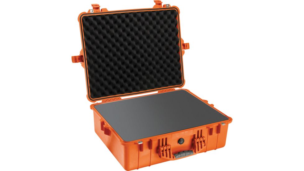 Pelican 1600 Protector Pressurized 24x19x8in Case, Orange w/Foam 1600-000-150