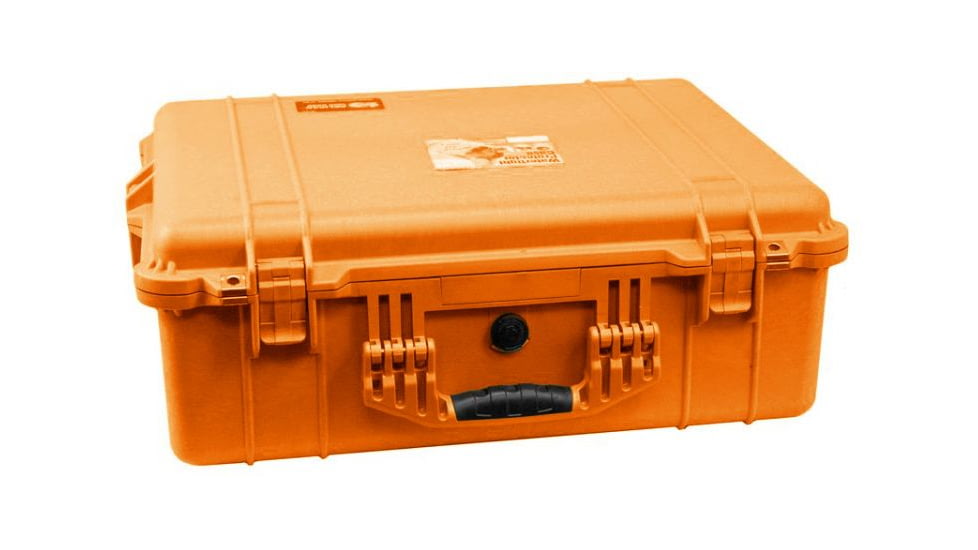 Pelican 1600 Protector Pressurized 24x19x8in Case, Orange w/Padded Dividers