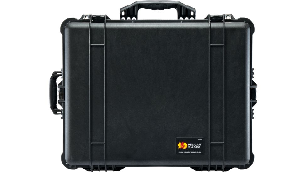 Pelican 1610 Waterproof 25x20x12in Transport Case, Black w/Dividers