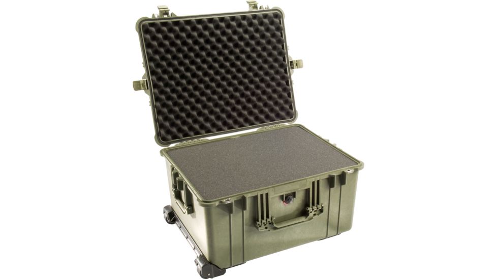 Pelican 1620 Protector 24x19x13in Transport Case, OD Green w/Wheels, Foam