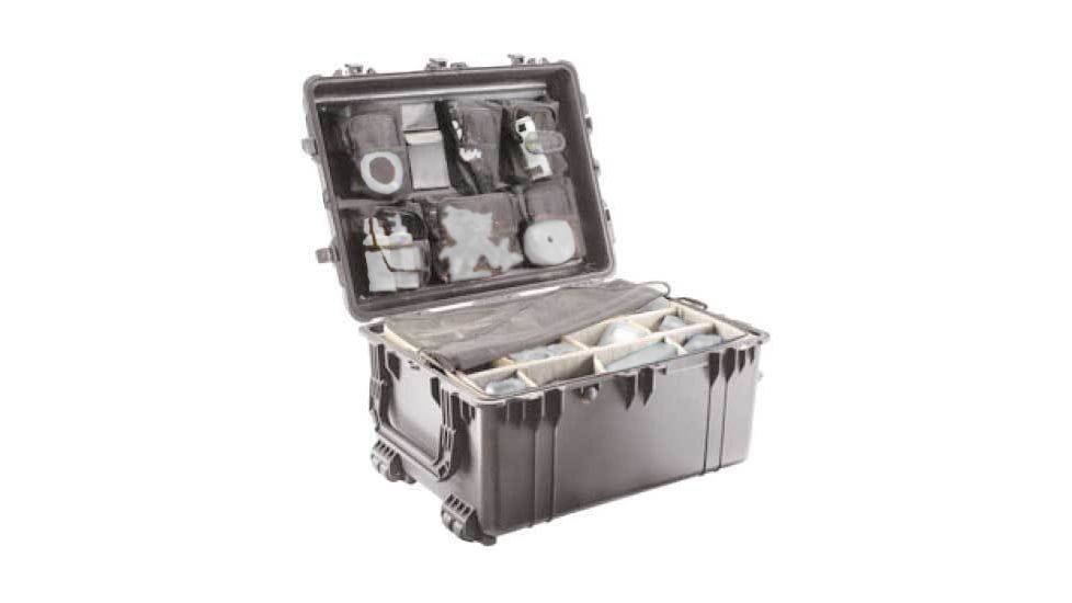 Pelican 1630 Protector Large Watertight 31x24x17in Case, Black w/Wheels, No Foam - 1630NF