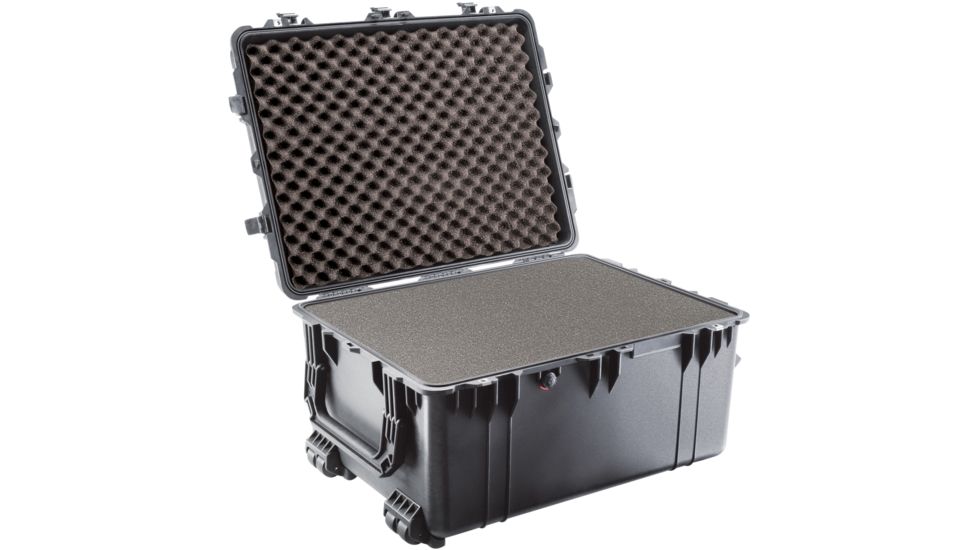 Pelican 1630 Protector Large Watertight 31x24x17in Case, Black w/ Wheels, Foam 1630-000-110