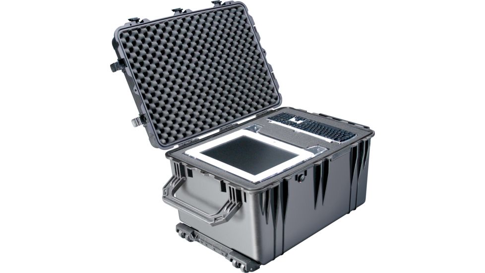 Pelican 1660 Large Protector Watertight Hard Case, Black w/ Liner &amp; Foam 1660-020-110