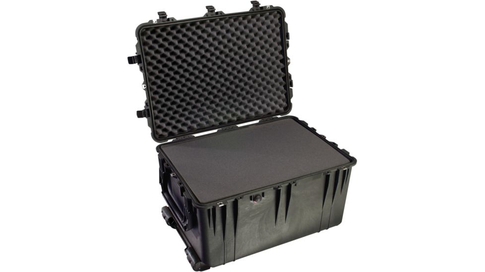 Pelican 1660 Large Protector Watertight Hard Case, Black w/ Liner &amp; Foam 1660-020-110