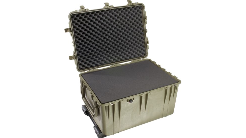 Pelican 1660 Large Protector Watertight Hard Case, OD Green w/ Liner &amp; Foam 1660-020-130