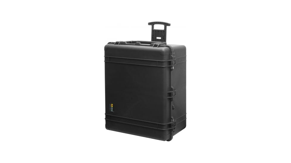 Pelican 1690 Transport Wheeled Crushproof Dry Box w/ No Liner &amp; Foam, Black 1690-100-110