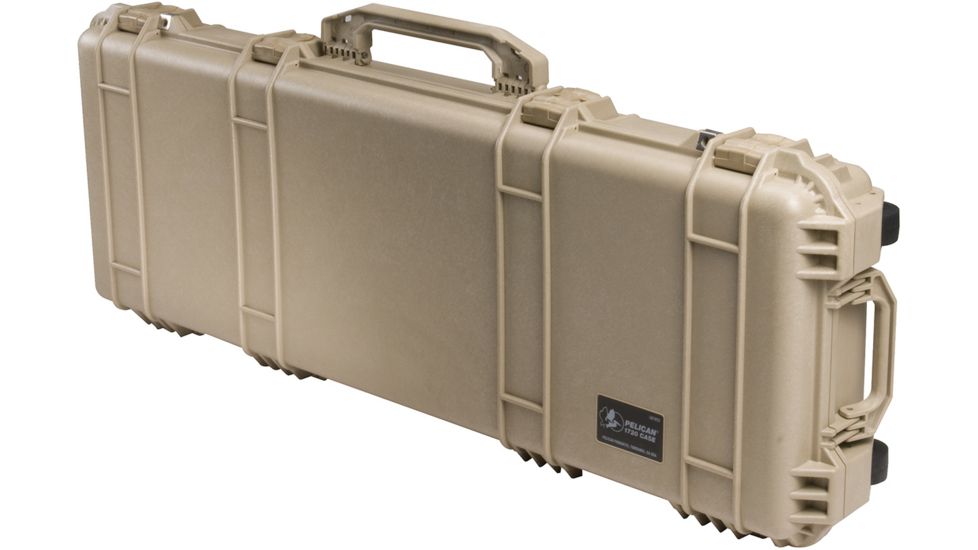 Pelican 1700 Watertight Protector Rifle Case w/Wheels and Foam, 35in Long Interior, Desert Tan, 1700-000-190