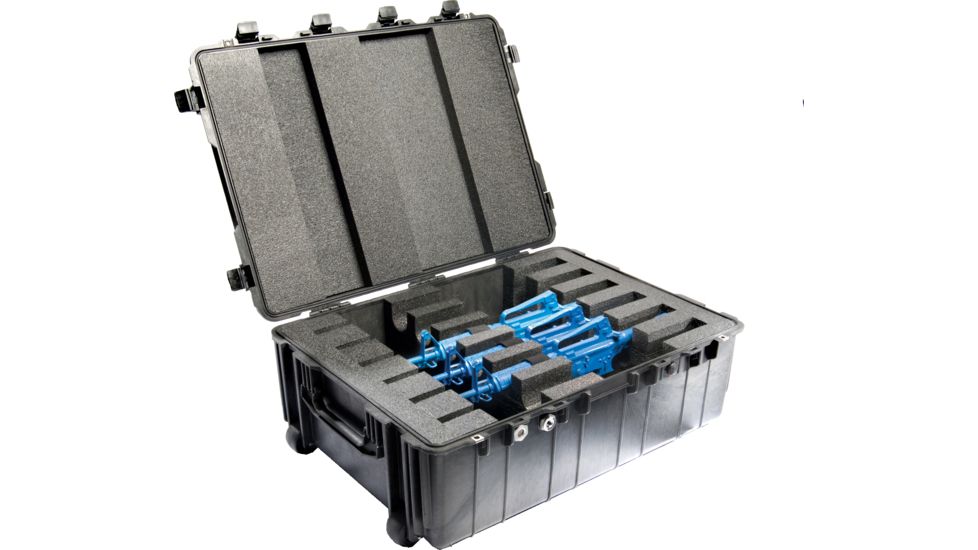 Pelican 1730 Large Watertight Chemical Resistant Transport Case, Black w/ Liner &amp; Foam 1730-000-110