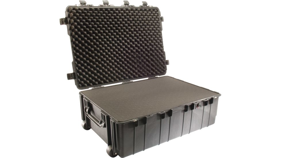 Pelican 1730 Large Watertight Chemical Resistant Transport Case, Black w/ Liner &amp; Foam 1730-000-110