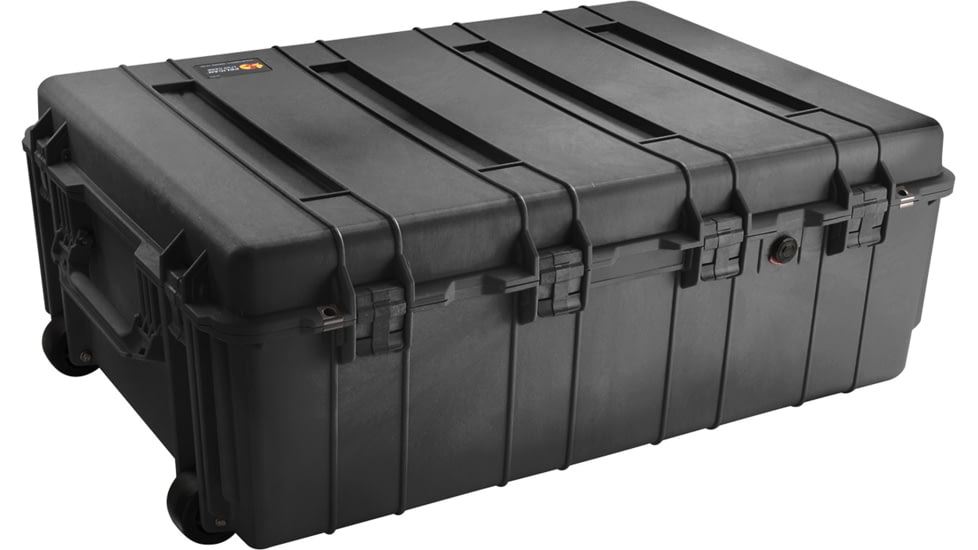 Pelican 1730 Large Watertight Chemical Resistant Transport Case, Black w/ Liner &amp; No Foam 1730-001-110
