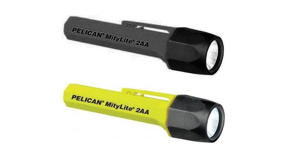 Pelican 2300 MityLite 2AA Xenon Flashlight, Black, Yellow