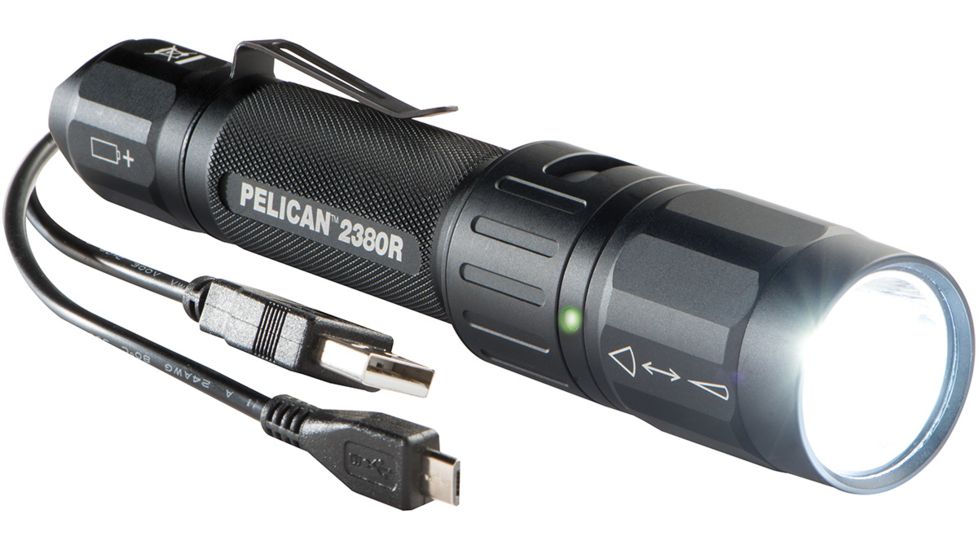 Pelican 2380R Tactical Flashlight, 305 Lumens, Black 02380R-0000-110