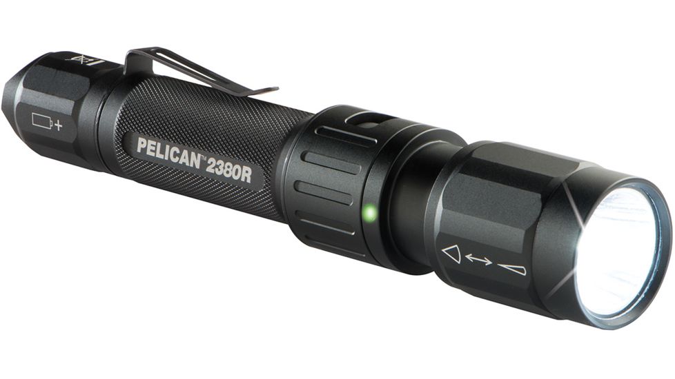 Pelican 2380R Tactical Flashlight, 305 Lumens, Black 02380R-0000-110