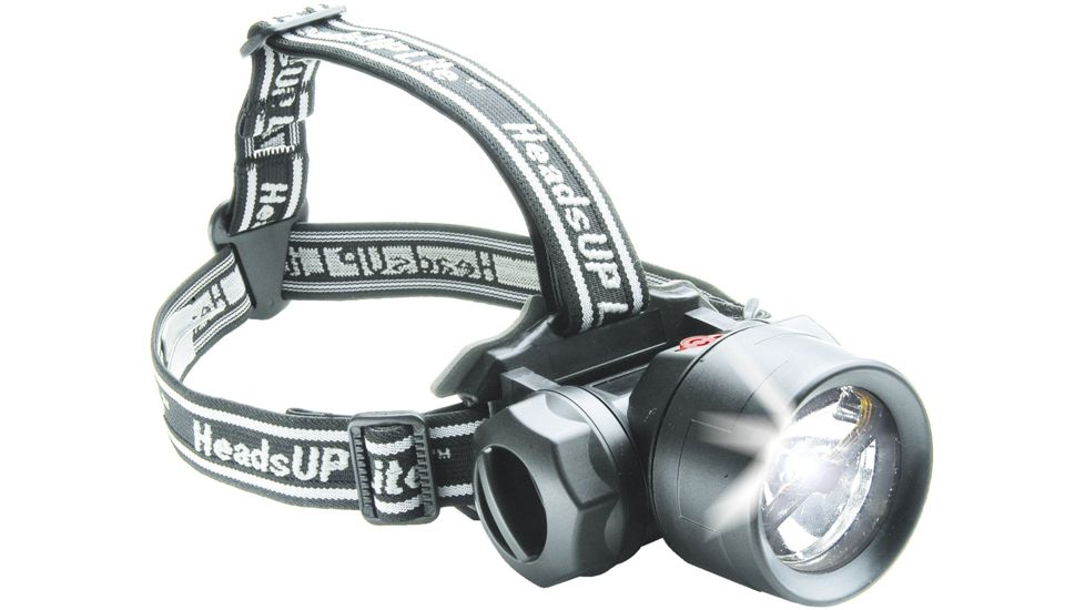 Pelican 2680 HeadsUp Lite Recoil LED 33 Lumens Headlamp, Silver, 2680-030-110