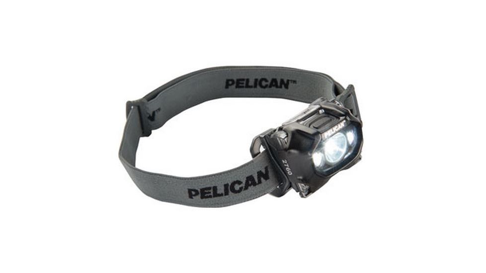Pelican 2760C 3AAA LED Headlight,133 Lumens,Black 027600-0100-110