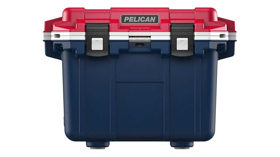 Pelican 30Q5BLUREDWHT Personal Cooler Elite Red/White/Blue Polypropylene 30 QT