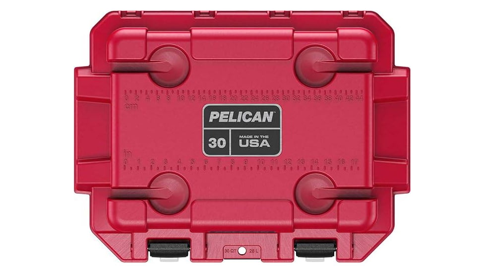 Pelican 30Q5BLUREDWHT Personal Cooler Elite Red/White/Blue Polypropylene 30 QT