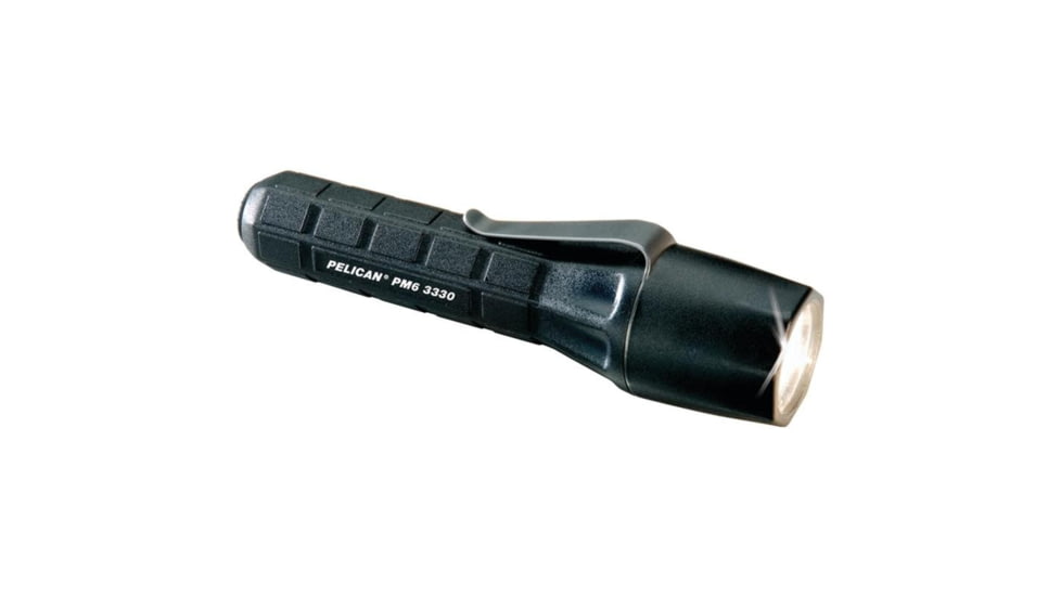 Pelican PM6 3330 Tactical LED Flashlight, Adventure Raven Black, 3330-010-118