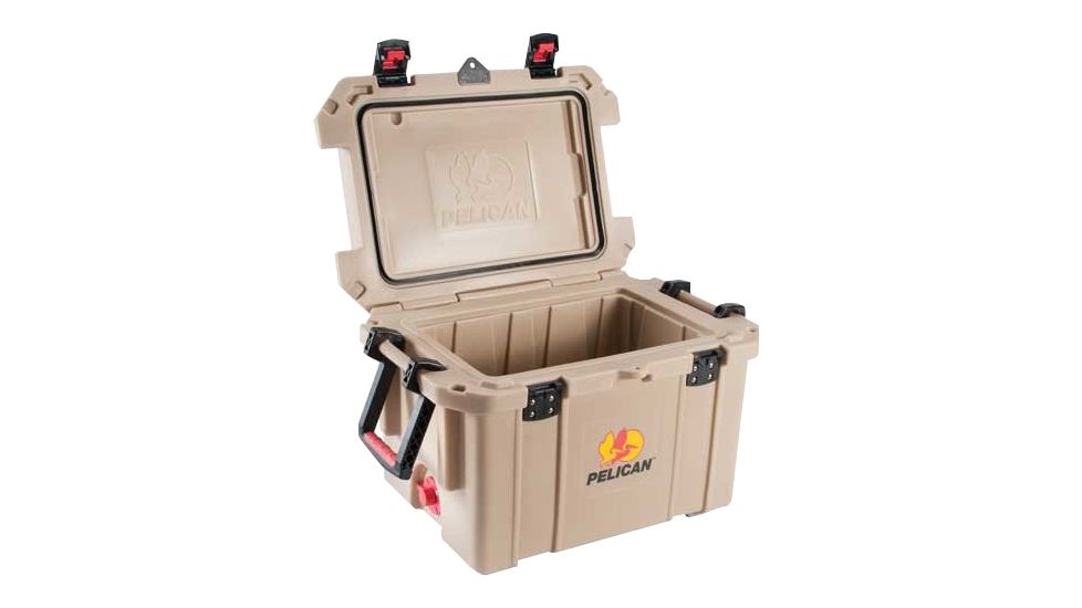Pelican 35QTTAN Cooler 35Qt Elite Sloped Drain Fish Scale Tan