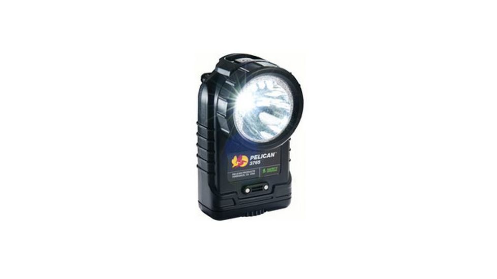 Pelican 3765 4AA LED Rechargeable Flashlight,172 Lumens,Black 3765-021-110