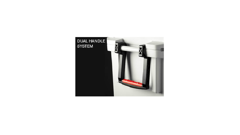 Pelican 45 Quart White Elite Cooler, Handle System 32-45Q-MC-WHT
