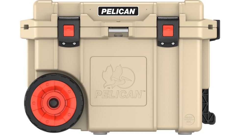 Pelican 45QW Elite Wheeled Cooler, Tan, 45 QT, 45QW-2-TAN