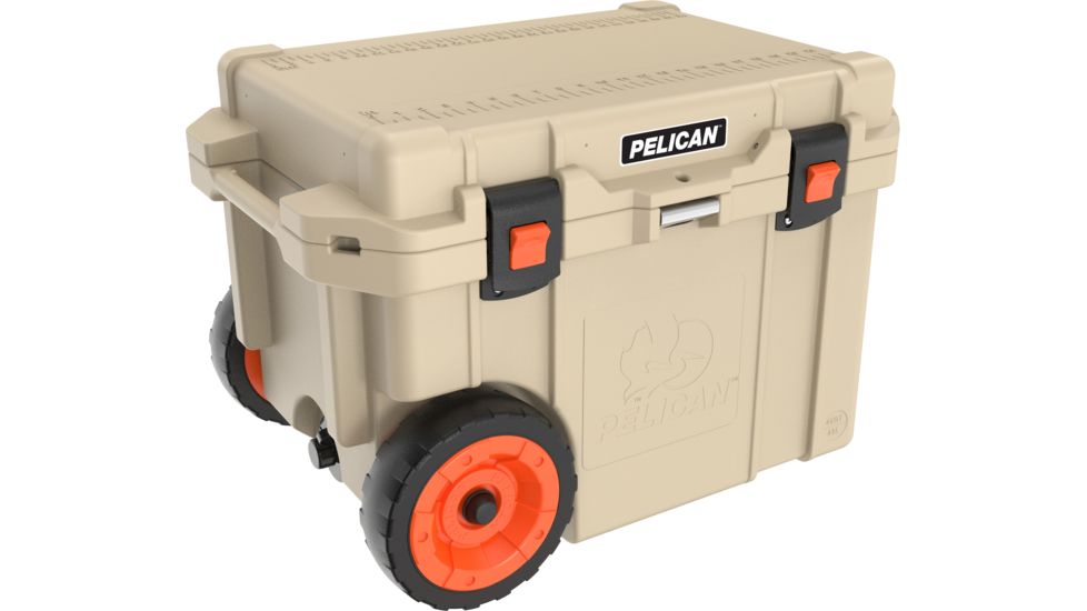 Pelican 45QW Elite Wheeled Cooler, Tan, 45 QT, 45QW-2-TAN