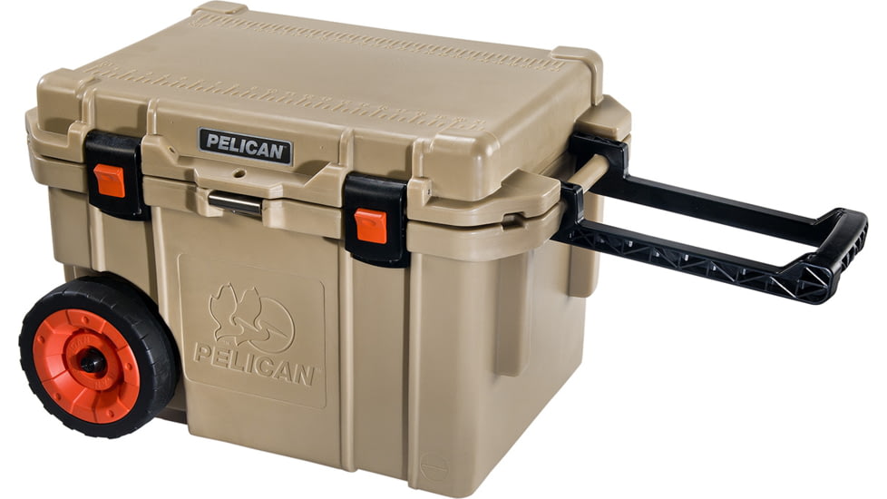 Pelican 45QW Elite Wheeled Cooler,19x12x12in,Outdoor Tan 32-45QW-OC-TAN