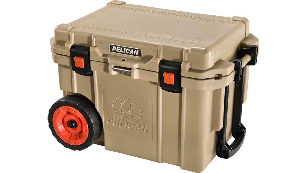 Pelican 45QW Elite Wheeled Cooler,19x12x12in,Outdoor Tan 32-45QW-OC-TAN