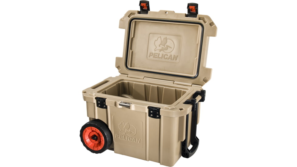 Pelican 45QW Elite Wheeled Cooler,19x12x12in,Outdoor Tan 32-45QW-OC-TAN