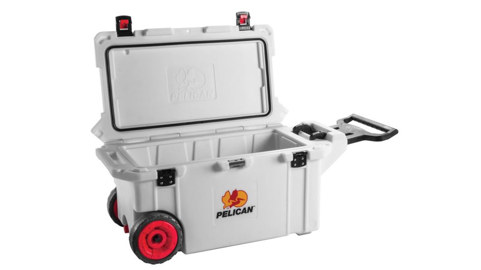Pelican 80Qt Elite Cooler w/Wheels,29x13x13in,Marine White 32-80Q-MC-WHT