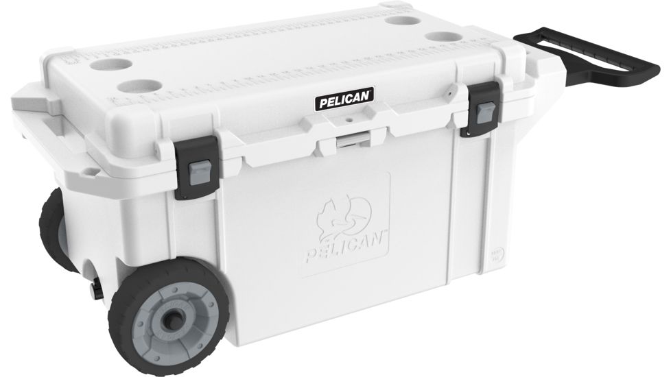Pelican 80QW Wheeled Tailgate Cooler, White, 80 QT, 80QW-1-WHT