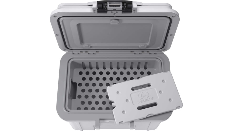 Pelican 8QT Personal Cooler, Dark White/Gray, 8Q1WHTGRY