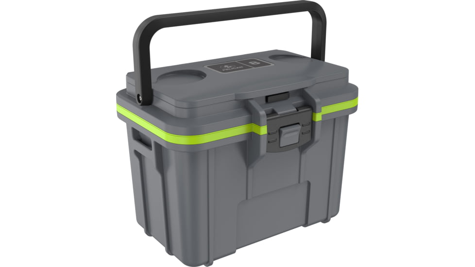 Pelican 8QT Personal Cooler, Dark Gray/Green, 8Q1DKGRYEGRN